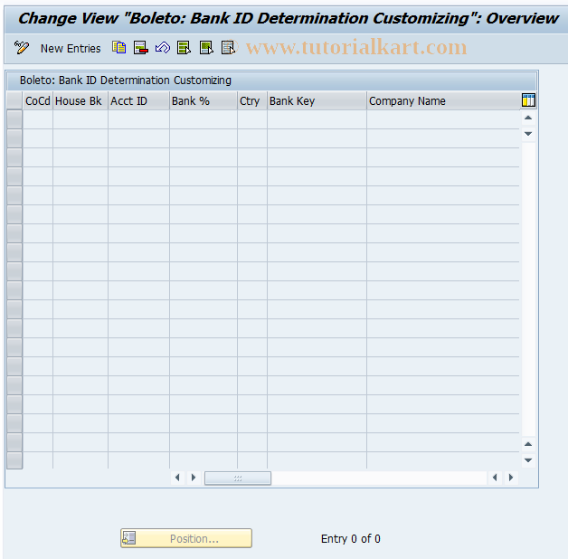 SAP TCode FBOLBANK - Boleto: Bank selection by percentage