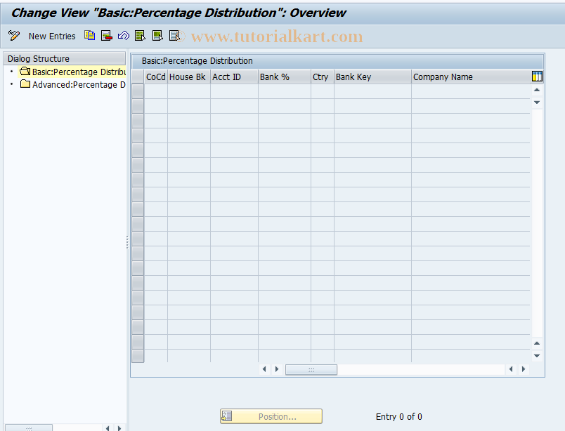 SAP TCode FBOLBANKALL - Boleto: Bank selection by percentage