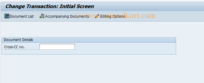 SAP TCode FBU2 - Change Intercompany Document