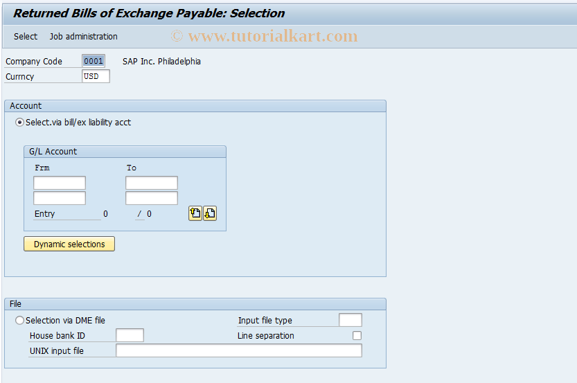 SAP TCode FBWD - Returned Bills of Exchange Payable