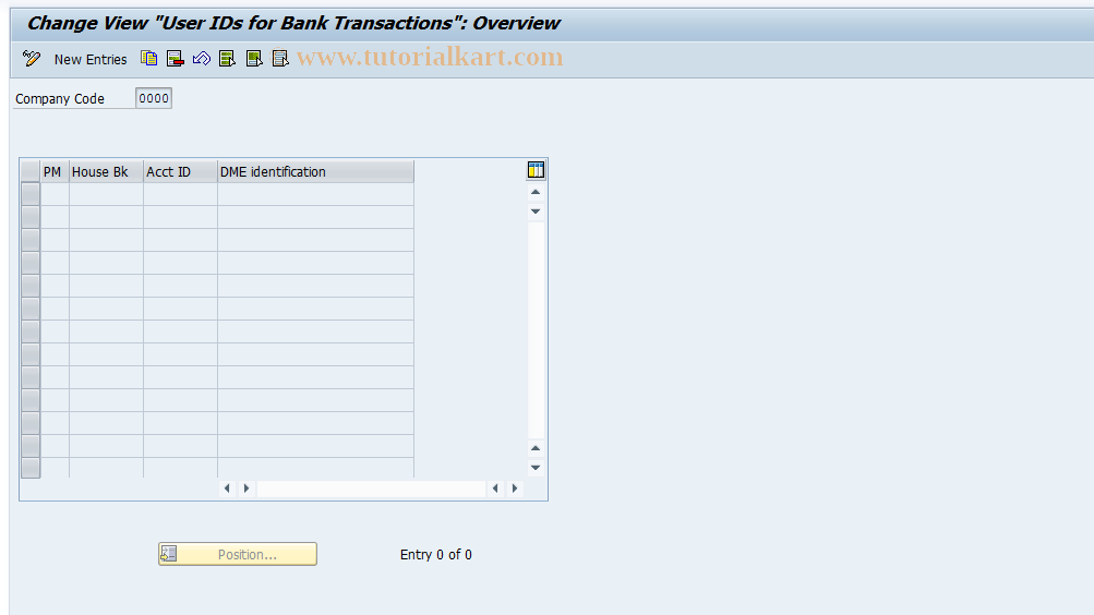 SAP TCode FBWQ - C FI Maintain Table T045T