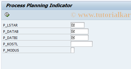 SAP TCode FCOM_ACTIVITYTYPE - Change planning indicator
