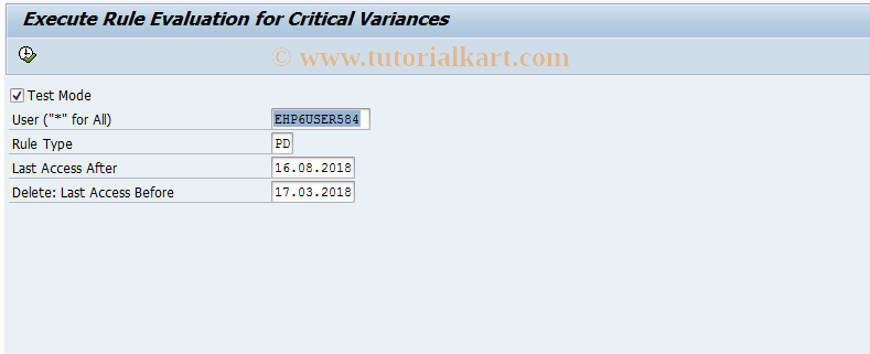 SAP TCode FCOM_ALERT_PDV - Profit Center Monitor Rule Evaluat.