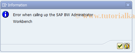 SAP TCode FC_BW_RSA1 - Administrator Workbench