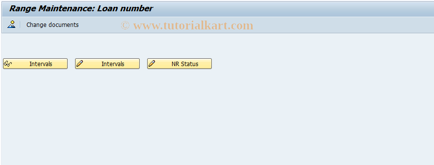 SAP TCode FD-1 - Number range maintenance: FVVD_RANL