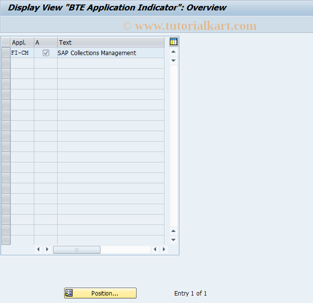 SAP TCode FDM_CUST08 - Activation of Collections Management