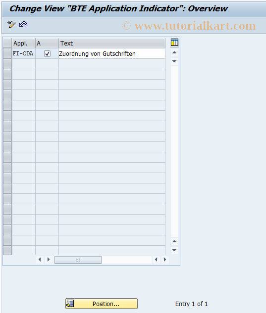 SAP TCode FDM_CUST10 - Activate Assignment of Credit Memos