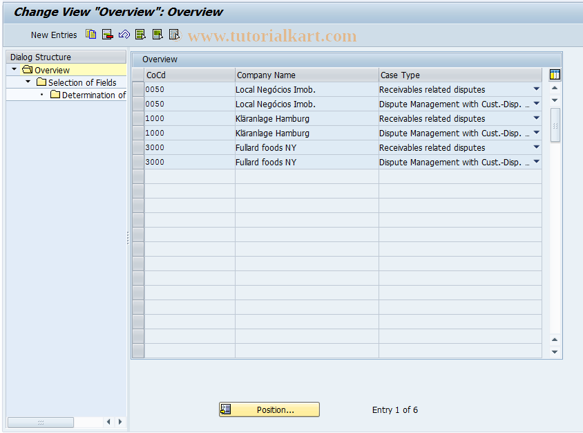 SAP TCode FDM_CUST18 - Automatic Change of Document Fields