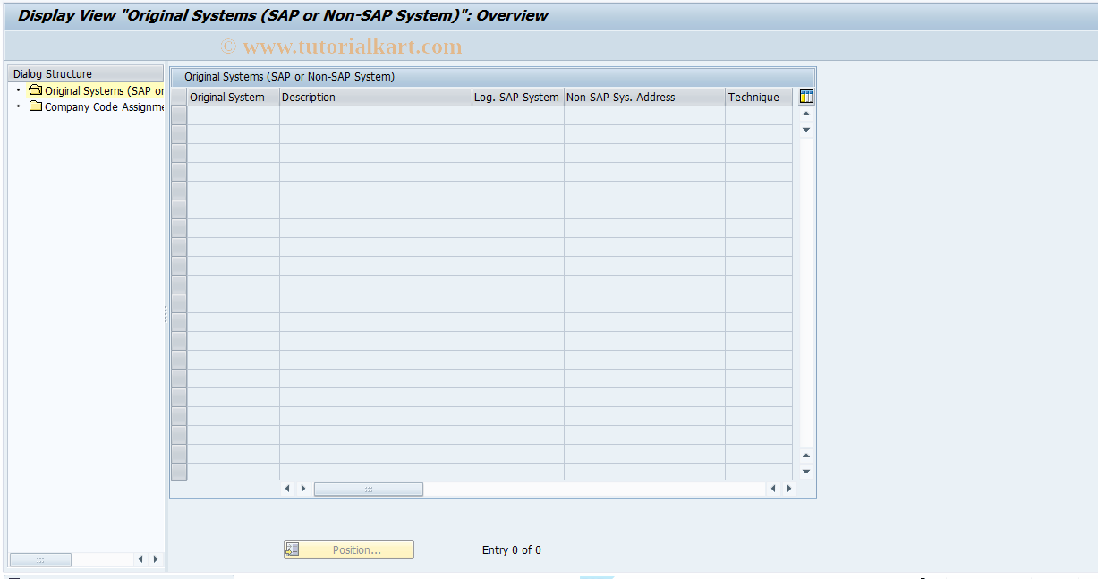 SAP TCode FDM_CUST24 - Customizing in Substitute System