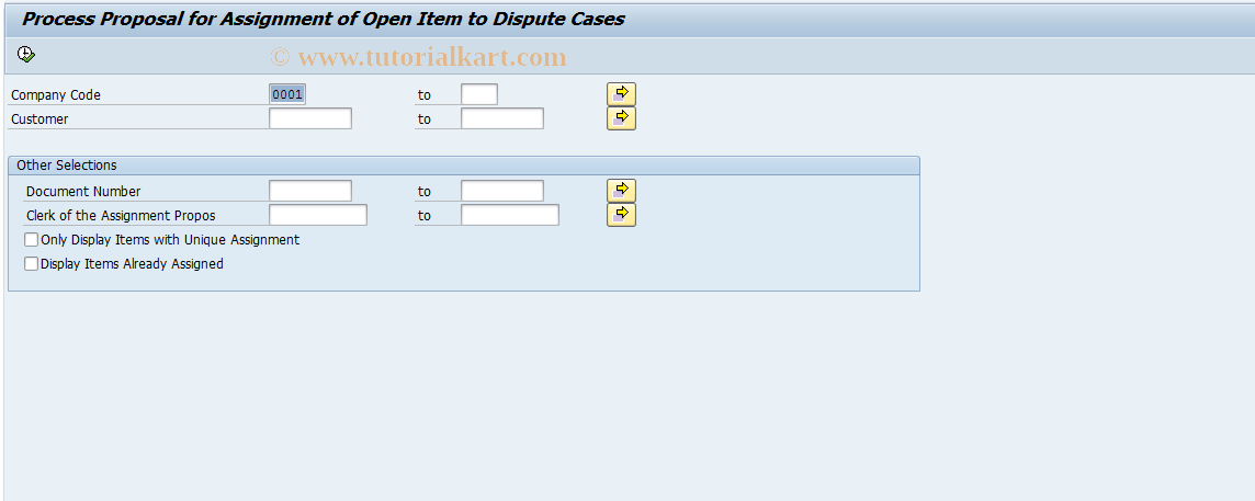 SAP TCode FDM_PROCESS_PROPOSAL - Processing of Assignment Proposal