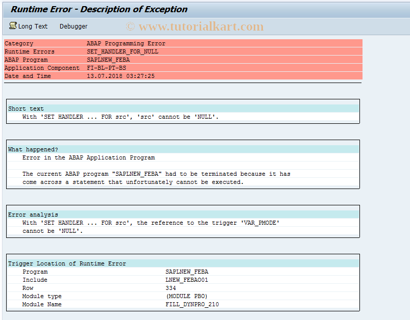SAP TCode FEBAN_BROWSER - Displays the Note to Payee