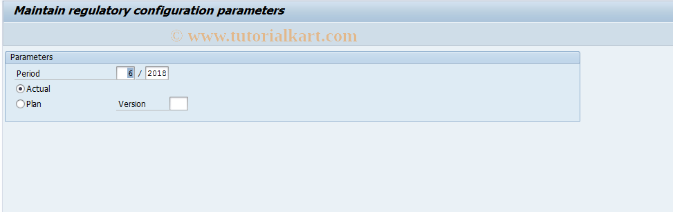 SAP TCode FEV1 - Controlling area dependent parameter