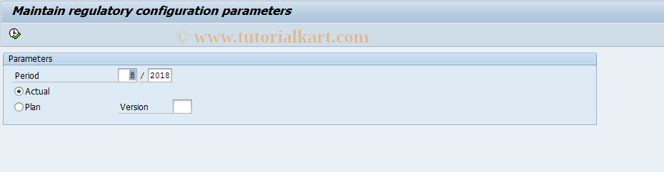 SAP TCode FEV6 - Regulatory indicator assignments