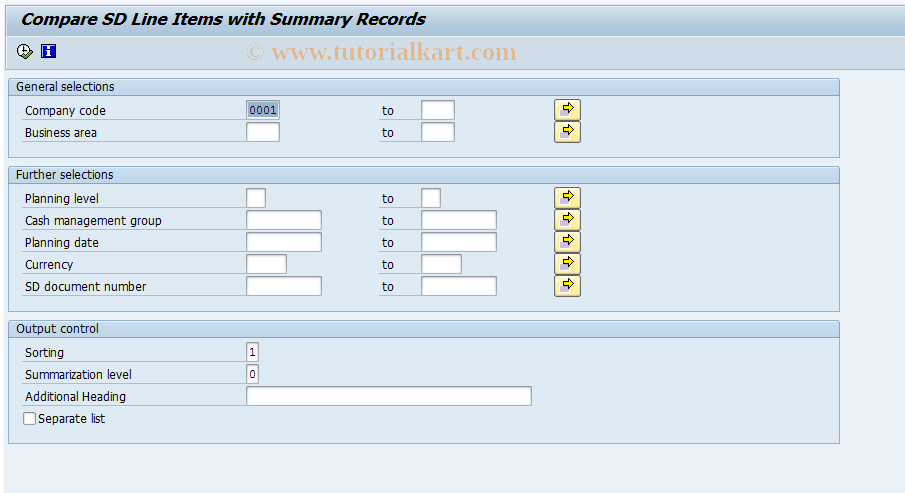 SAP TCode FF-6 - CMF Records from Sales