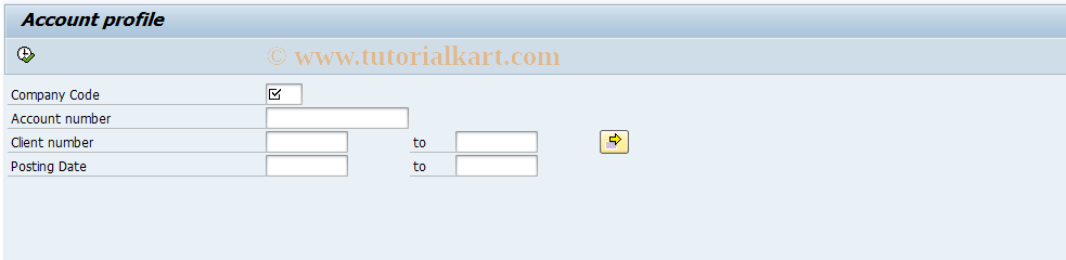 SAP TCode FIBKRU_ACNT_PROFILE - Account profile