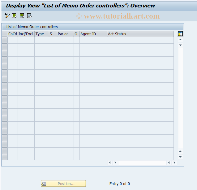 SAP TCode FIBKRU_V_MO_APPRS - Approver for Memo Orders