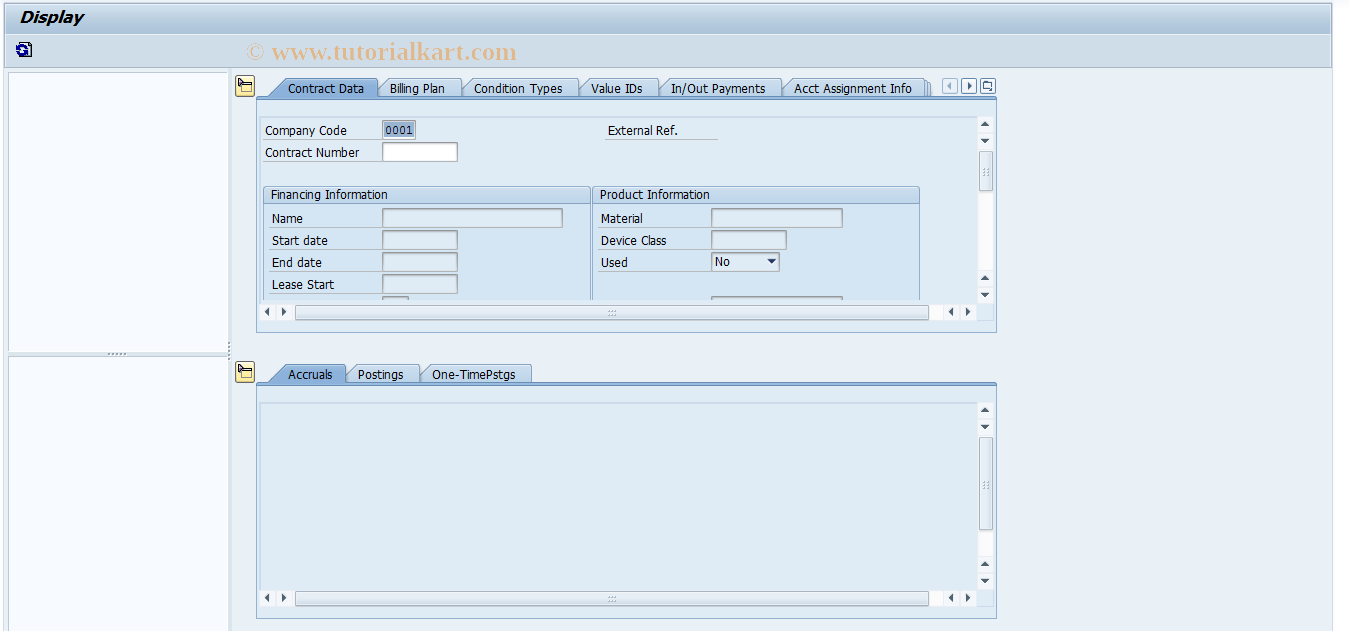 SAP TCode FILAEXPL - Display Lease