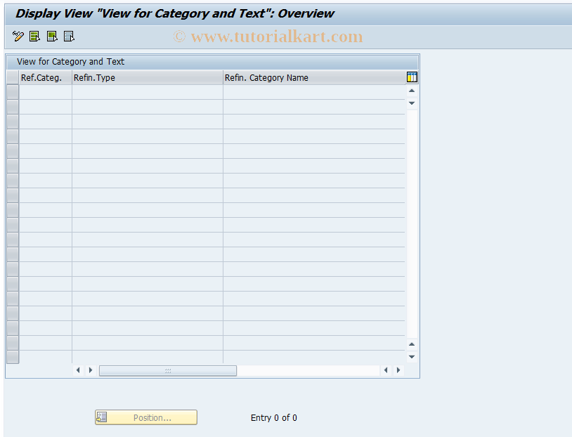 SAP TCode FILA_RE_C_CAT - Define Refinancing Categories