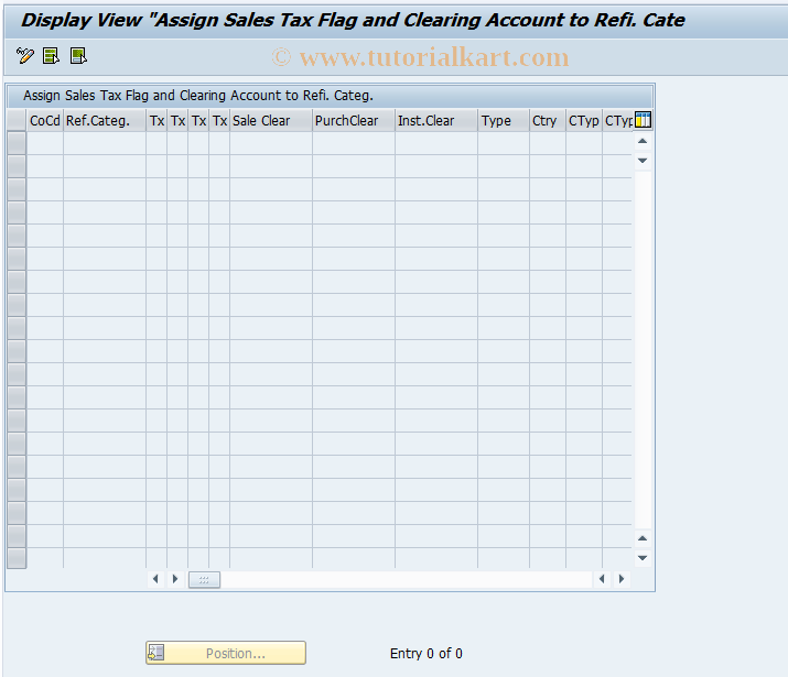 SAP TCode FILA_RE_C_CAT_C - Assign Tax ID and Clearing Accounts