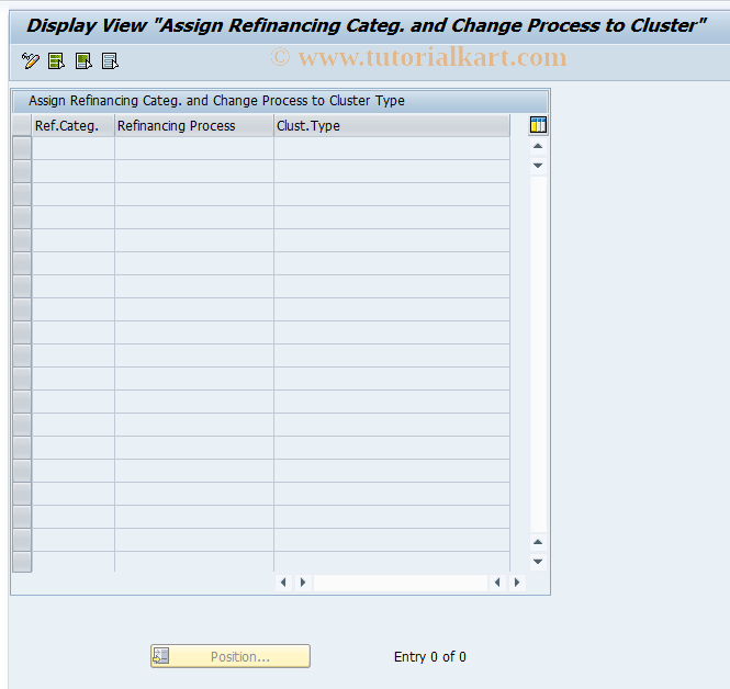 SAP TCode FILA_RE_C_CHGPR - Assign Change Processes to Clusters