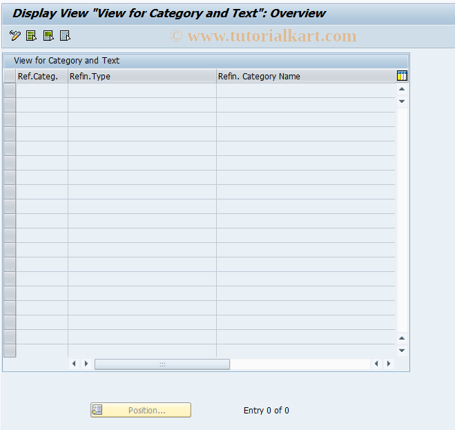 SAP TCode FILA_RE_C_VAL - Assign Value Identifier to  Reference  Category 