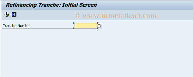 SAP TCode FILA_RE_TRANCHE - Edit Refinancing Tranche