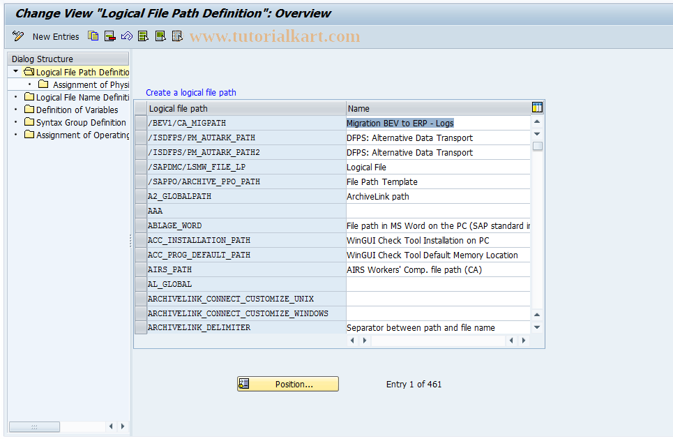 SAP TCode FILE - Cross-Client File Names/Paths