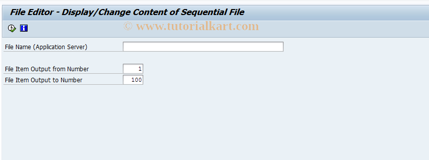 SAP TCode FILEEDIT - File Editor