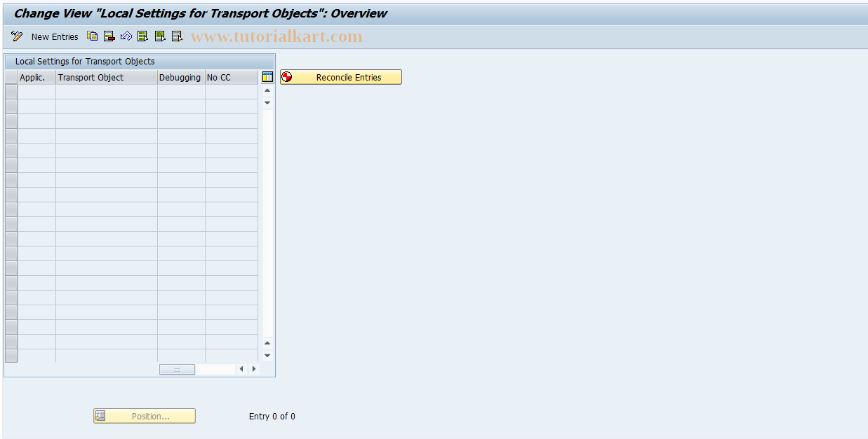 SAP TCode FINB_TR_CATAL - Local Attributes