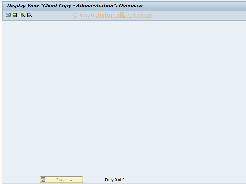 SAP TCode FINB_TR_CCM1 - Client Copy - Administration