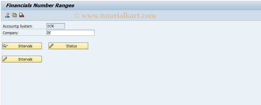 SAP TCode FIN_ACCDOCNO_MAINT - Number Ranges for Document Numbers