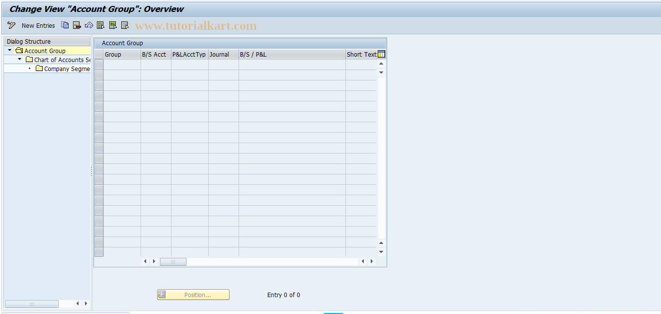 SAP TCode FIN_GLACCT - Maintain G/L Accounts