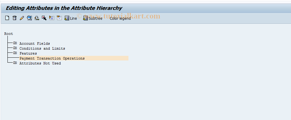 SAP TCode FIPRC3 - Maintain Attributes