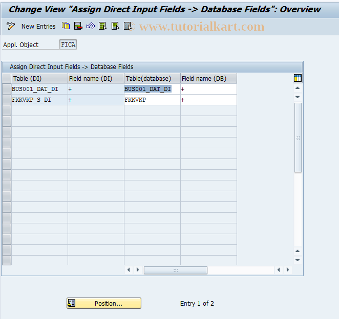 SAP TCode FKCJ - BP Control: Activities