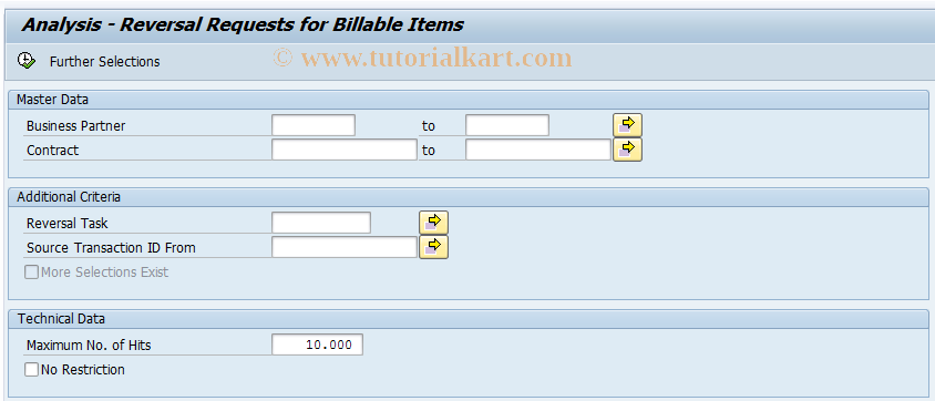 SAP TCode FKKBIXBIT_REV_MON - Analysis of Reversal Requests