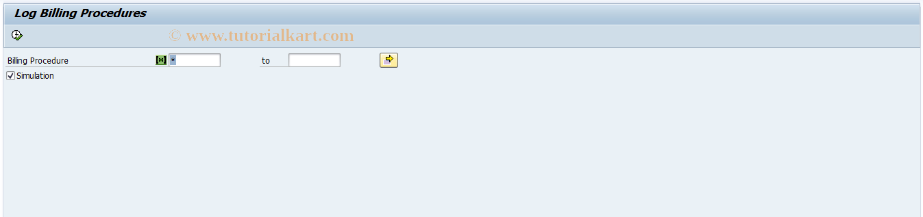 SAP TCode FKKBI_BILLPROC_LOG - Log Billing Procedures