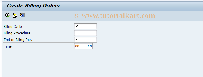 SAP TCode FKKBI_BT_CRT - Create Billing Orders