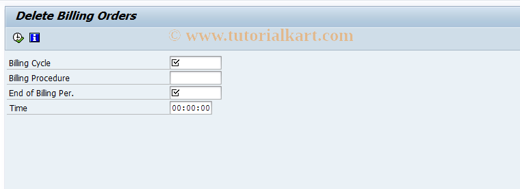 SAP TCode FKKBI_BT_DEL - Delete Billing Orders