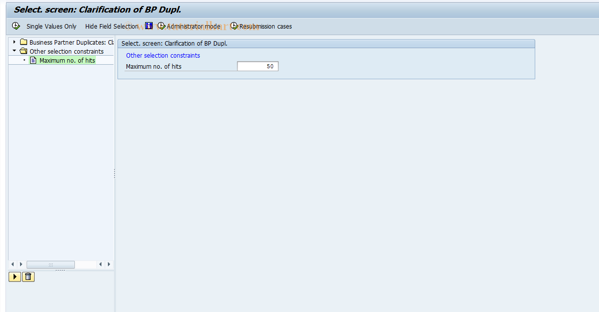 SAP TCode FKKBPCLCLAR - Clarification of BP Duplicates