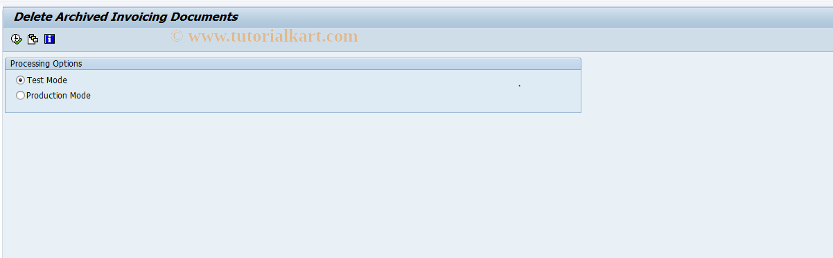 SAP TCode FKKINVDOC_ARCH_DEL - Delete Archived Invoicing Documents