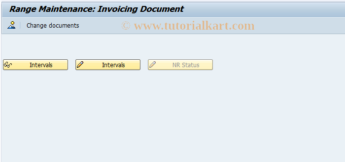SAP TCode FKKINVDOC_NUM - Number Range for Invoicing Documents