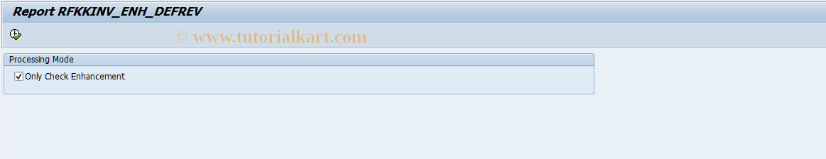 SAP TCode FKKINV_ENH_DEFREV - Create Enhancement: Deferred Revenue