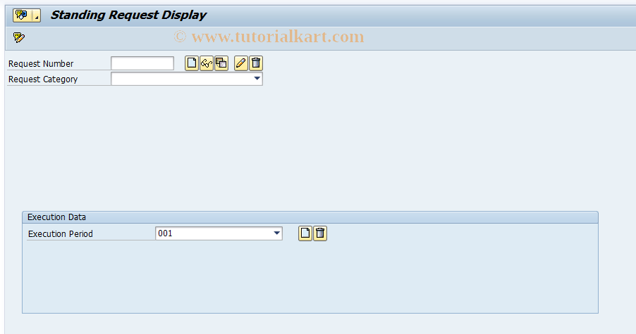SAP TCode FKKORD2_EXT - Display Standing Requests