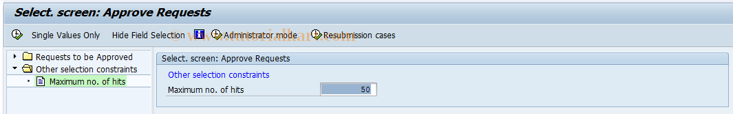 SAP TCode FKKORDA - Approve Request