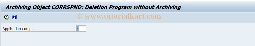 SAP TCode FKK_CORRSPND_DELETE - Correspondence: Delete Requests