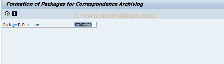 SAP TCode FKK_CORRSPND_PROF - Correspondence: Package Profit Creatn