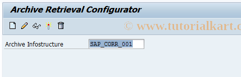 SAP TCode FKK_CORR_ARCHIVEINFO - Activate Archive IS for Corr. Arch.