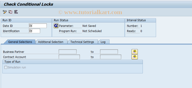 SAP TCode FKLOCK01 - Check Conditional Locks