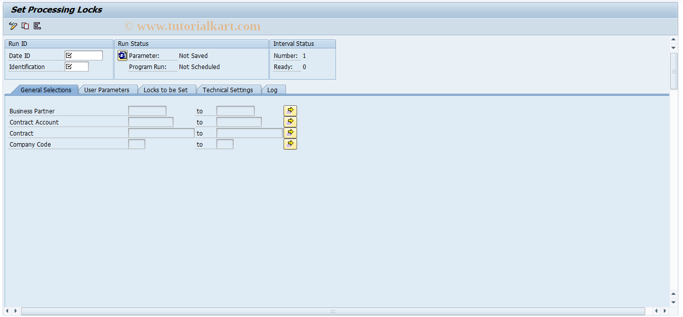 SAP TCode FKLOCK2 - Set Processing Locks