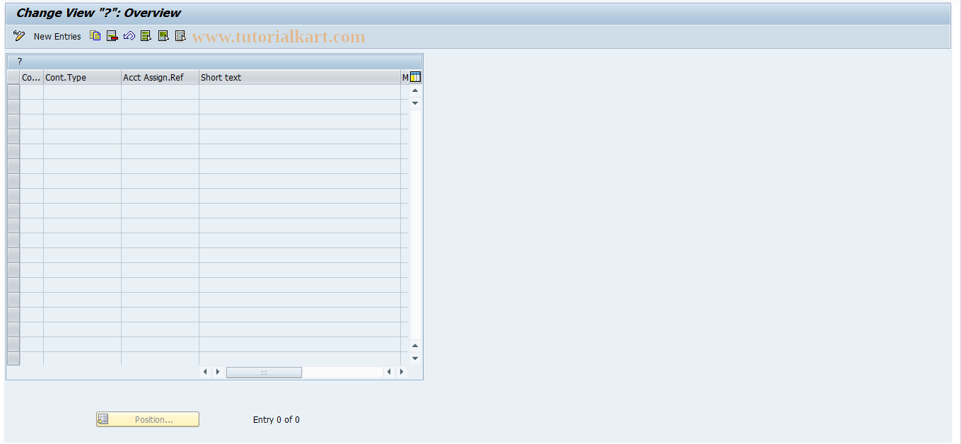 SAP TCode FKTB - Shareholding Forms